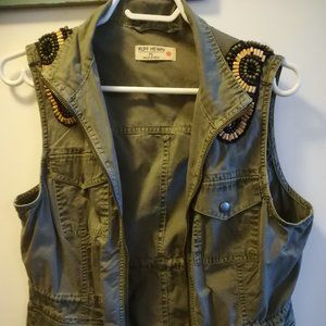 Brand New 100% Cotton Beaded vest